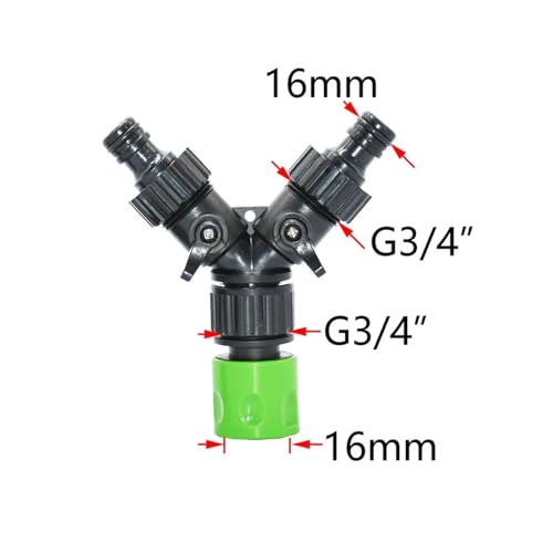 Adaptateur d'irrigation goutte à goutte 3/4 pour alimenter deux circuits d'eau - 8