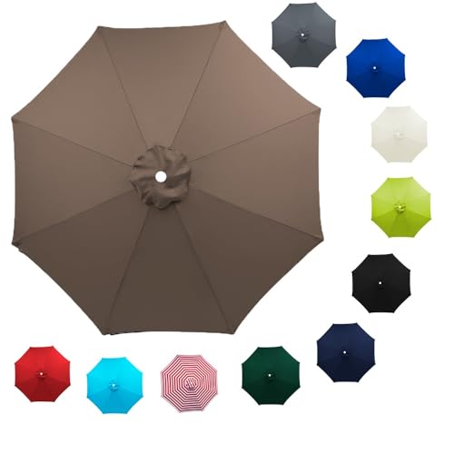 Bâche de rechange pour parasol 8 baleines 300 cm pour réparer une toile usée ou déchirée - 2