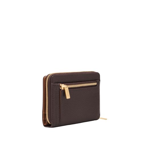 Image of Fossil Women's Logan RFID-Blocking Leather Mini Multifunction Bifold Wallet