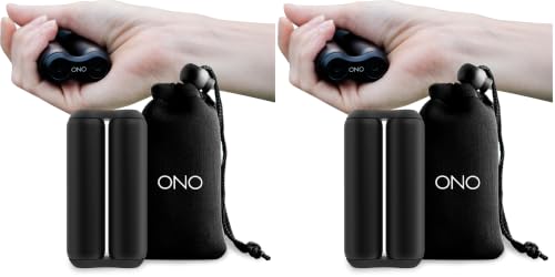 Image of ONO Roller - Handheld Fidget Toy for Adults | Help Relieve Stress, Anxiety, Tension | Promotes Focus, Clarity | Compact, Portable Design (Black, Full Size - Aluminum) (Pack of 2)