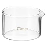 PATIKIL 100ml Cristalizador De Vidrio De Borosilicato Con Pico Fondo Plato Plato De Laboratorio Para Evaporación Transparente Para Laboratorio Cocina Ciencia Aula