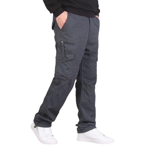Pantalon tactique hiver chaud avec poches zippées imperméables L