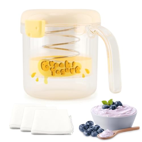 Greek Yogurt Strainer with Lid Reusable Filter