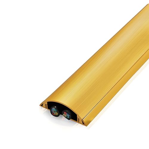 Goulotte passe câble esthétique gold pour couloir et maison