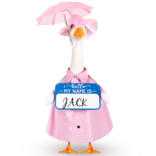 Mindsoft 3 Pcs Raincoat Goose Outfit Umbrella Sign, Classic, Pink