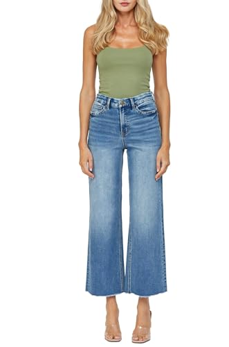 SALT TREE Mica Denim - Festival Stretch Super High Rise Wide Leg Jean - MDE-W182