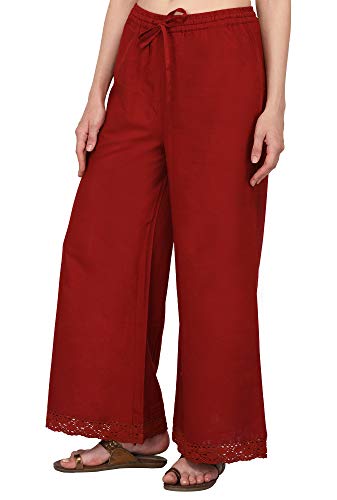 Image of Pistaa's Women's Regular Fit High Rise Palazzo