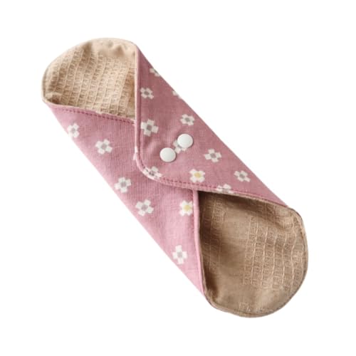 華布(hanafu) あたため布 おりものライナー オーガニックコットン 布ナプキン 温活 妊活 尿モレ 1枚入り 日本製 (おはじき柄,Lサイズ,いちご)