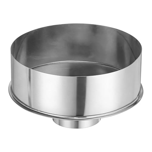 PATIKIL Pellet Stove Chimney Adapter 8" to 3", Galvanized Steel, Silver