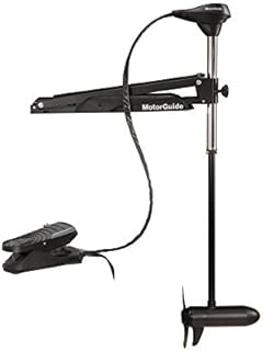 MotorGuide 940200060 X3 Freshwater Bow Mount Trolling Motor — Cable Steer, Foot-Control — 45-Inch Shaft, 45-Pound Peak Thrust