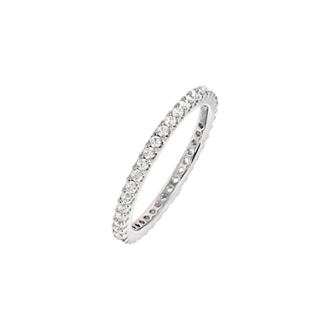 Amazon Essentials Rhodium Eternity Ring Cover