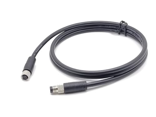 Conector de cable M8 8 pines macho a hembra 1m IP67 miniatura 6