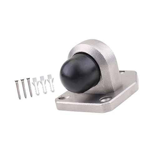 Chiusura generale per porta, in acciaio, con montaggio a vite, protezione da parete, facile da usare, per stanze multiple e porte interne, riduzione del rumore, fermaporta