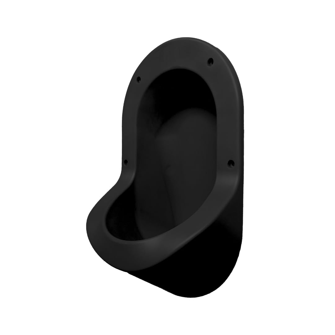 Ti'Pi – Orinal sin agua integrado con kit válvula de paracaídas y manguito derecho – Polietileno – Blanco, Negro, Rojo, Verde, Azul, Rojo, Naranja, Amarillo (Negro)