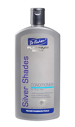 Dr. Fischer's Clarifying Platinum Purple Conditioner- Volumizing toner and lightener for Blonde, Silver