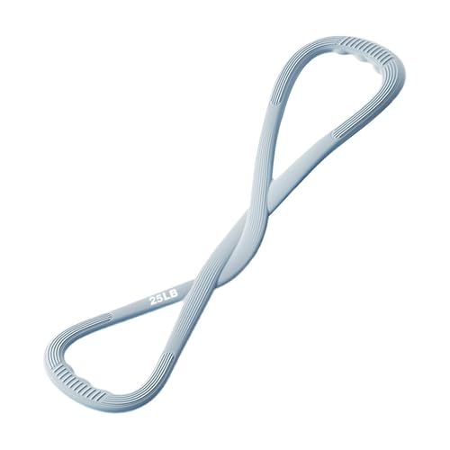 Exercise Elastic Bands - Figure 8 Resistance Shaping Rope | Yoga Strength Bands | Silicone, for Home Gym Fitness Yoga Pilates Sp