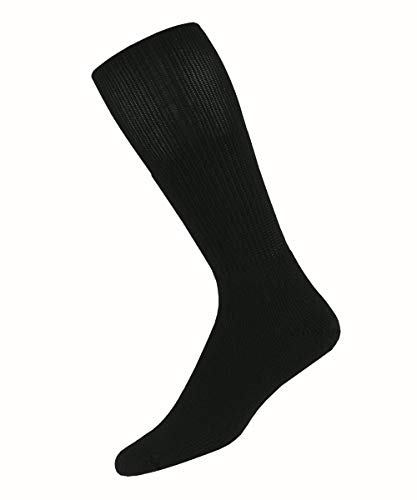Thorlos Unisex TWD Western Dress Padded Over the Calf Sock, Black, Medium