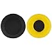 Geekria Leatherette Replacement Ear Pads for Sennheiser HD25, HD25-II, HD25SP, HD25SP-II, Limited 75th Anniversary Edition Headphones, Ear Cushions with Video Guide (Yellow)