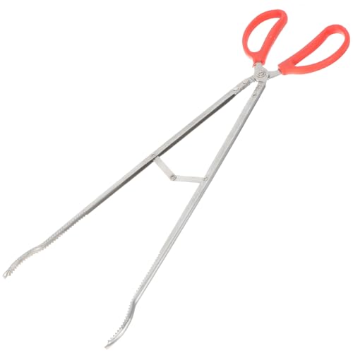 TOYANDONA Pinzas Para Leña Largas De Acero Inoxidable Resistentes, Pinza Para Troncos Multiusos, Herramientas Para Fogatas y Chimeneas, Uso En Interiores y Exteriores, Accesorio Para Hogar y Camping