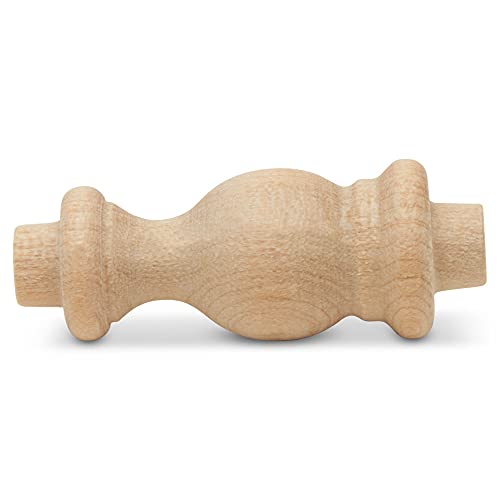 Image of Wooden Baluster Spindles 1-1 /2 inch, Pack of 25 Wood Spindles for Crafts, Woodworking, and Furniture, by Woodpeckers