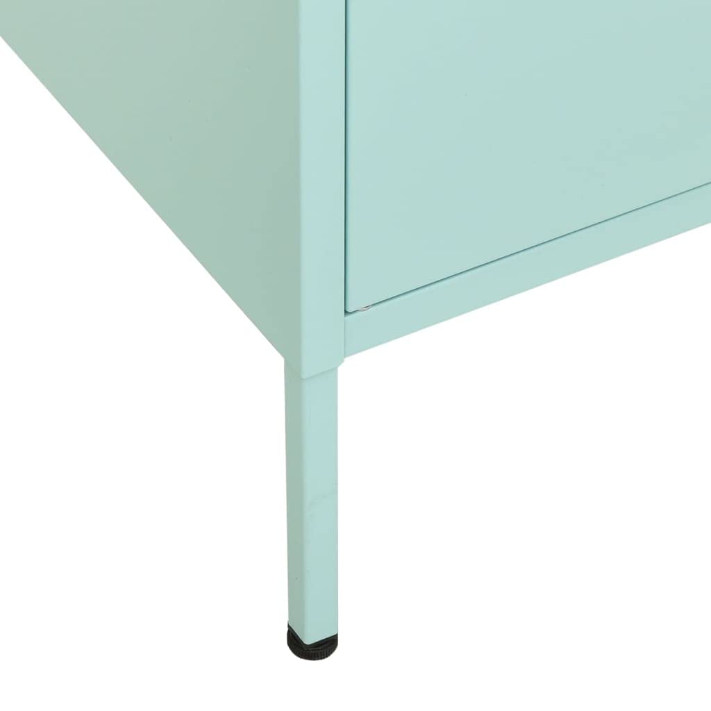 Armadio Archivio Schedario Armadio Ufficio Metallo Armadietto Menta 80x35x101,5 cm in Acciaio Per dipendenti casa ufficio scuola palestra