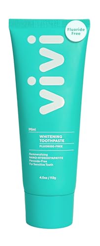 vivi Nano Hydroxyapatite Fluoride Free Whitening Toothpaste, Remineralizing Enamel w/Sensitivity