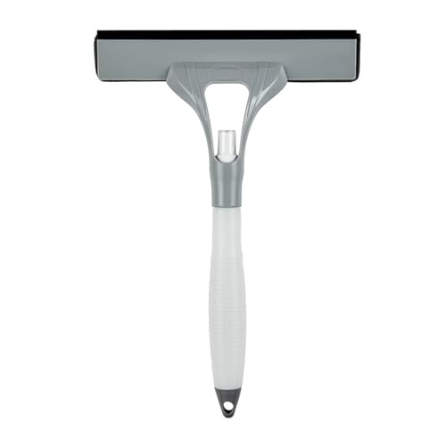 Dopommy スプレーガラスワイパー プロな窓拭きセット これで3役(霧吹き・クロス・水切り) 窓ガラス掃除スクージー 水切りワイパー ガラス掃除用 窓掃除 洗車用 収納便利 拭き幅25cm タンク容量200ml