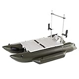 AQUOS Backpack Series FM 7.5ft Inflatable Pontoon Boat with One Side Guard Bar for One Person...