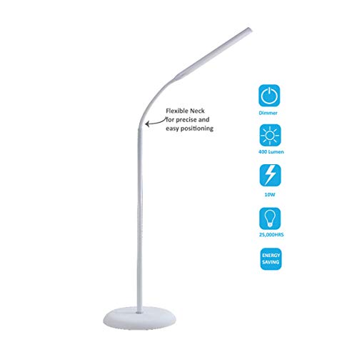 Sewing Online Free-Standing LED Floor Lamp with a Flexible Neck, Sturdy Stable Base, and a Single Dimmable Energy Saving Daylight-Effect Tube SO1260 - Image 4