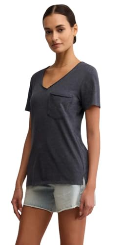 Z SUPPLY Modern Pocket Tee, V-Neck, Eclipse4