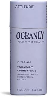 ATTITUDE Oceanly Face Cream Stick, EWG Verified, Plastic-free, Plant and Mineral-Based Ingredients, Vegan Skin Care Products, PHYTO CALM, Unscented, 30 grams