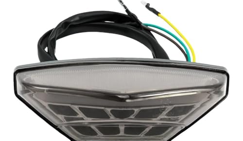 Petit feu arrière de moto compact avec stop haute visibilité