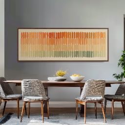 Tableau horizontal à blocs de couleur XINBAO de format long et étroit - 3