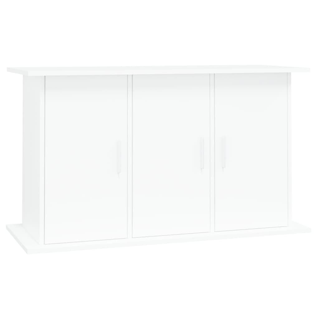 Homgoday Soporte para Acuario, Armario Inferior con 6 Compartimentos, Mesa de Acuario para Soporte Seguro, Color Blanco, 101 x 41 x 58 cm