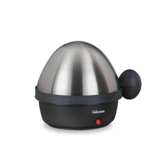 Tristar EK-3076 Eierkoker – Geschikt Voor 7 Eieren – 350 Watt -RVS - Zwart
