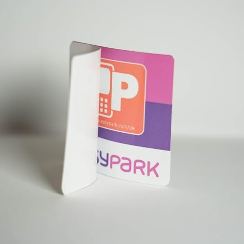 EASYPARK Easy Park Hinterglasaufkleber – Parkvignette Sticker Auto Aufkleber (5,7 x 5,7 cm) für Windschutzscheibe | App-Parken, Auto Vignette Innenaufkleber |Made in GERMANY (1)