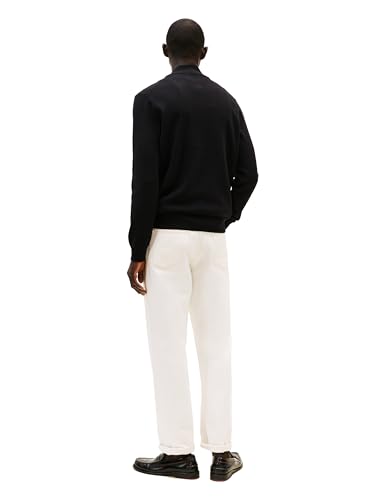 Image of Tommy Hilfiger Men's Long Sleeve Cotton Quarter Zip Pullover Sweater