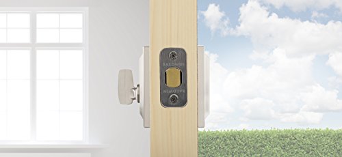 Baldwin Spyglass, Single Cylinder Front Door Deadbolt Featuring Smartkey Re-Key Technology And Microban Protection, In Satin Nickel #TOP4