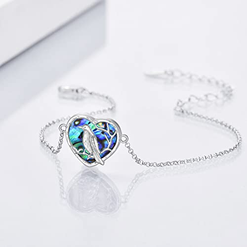 Yfn Raven Anklet Bracelet For Women Sterling Sliver Anklet Bracelet For Women Abalone Shell Viking Raven Crow Gothic Jewelry Gifts For Women Men (Anklet, 21.5+5 Cm) #TOP2