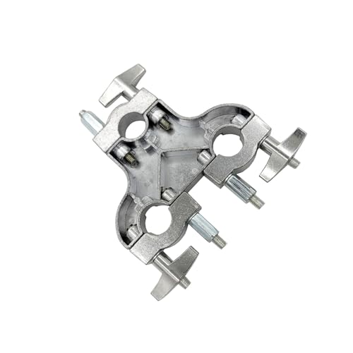 Abrazadera multiusos para batería Jiayouy, abrazadera metálica de expansión de 3 vías para soporte de platillos y accesorios miniatura 4