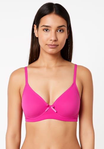 Image of Viola's Secret 6 Pack of Color Print T-Shirt Bras B Cup C Cup and D Cup