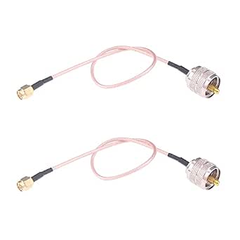 BOOBRIE Cavo coassiale coassiale RF SMA maschio a PL259 UHF