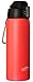 Aquatix (Bright Pop Orange, 21 Ounce) Pure Stainless Steel Double Wall Vacuum Insulated Sports Water Bottle with Convenient Flip Top - Keeps Drinks Cold for 24 Hours, Hot for 6 Hours