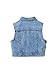 Verdusa Girl's Jean Jacket Denim Vest Button Down Fashion Sleeveless Cute Crop Tops Blue 9 Years
