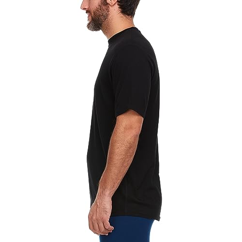 100% Merino Wool Men's Lightweight T-Shirt - Crew Neck Short Sleeve Shirt