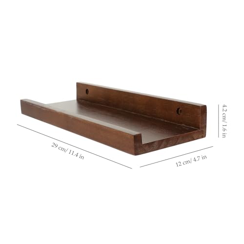 Estante flotante de madera para almacenamiento compacto y organizado en el hogar 3