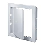 Access Panel Door - Opening Flap Cover Plate - Box Door Lock - Door Latch (6x6', White)