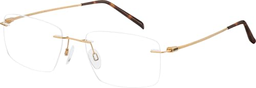 Lunettes de soleil CHARMANT 29718GP dorées ovales avec verres gris