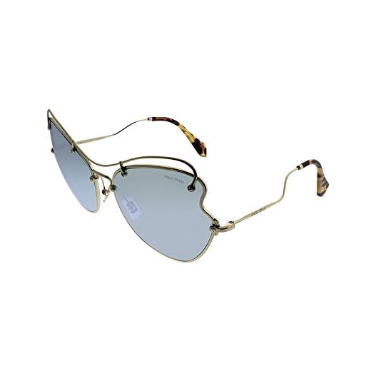 Miu Miu 0MU56RS ZVN5Q0 61 Gafas de Sol, Dorado (Pale Gold/Blue White), Mujer