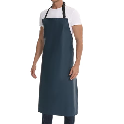 Homsolver Heavy Duty Vinyl Waterproof Apron Ultra Lightweight Industrial Apron